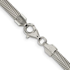 FJC Finejewelers 925 Sterling Silver Flat Oval Snake Chain 20 Inches x 4.2 mm