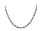 FJC Finejewelers 925 Sterling Silver Flat Oval Snake Chain 24 Inches x 4.2 mm