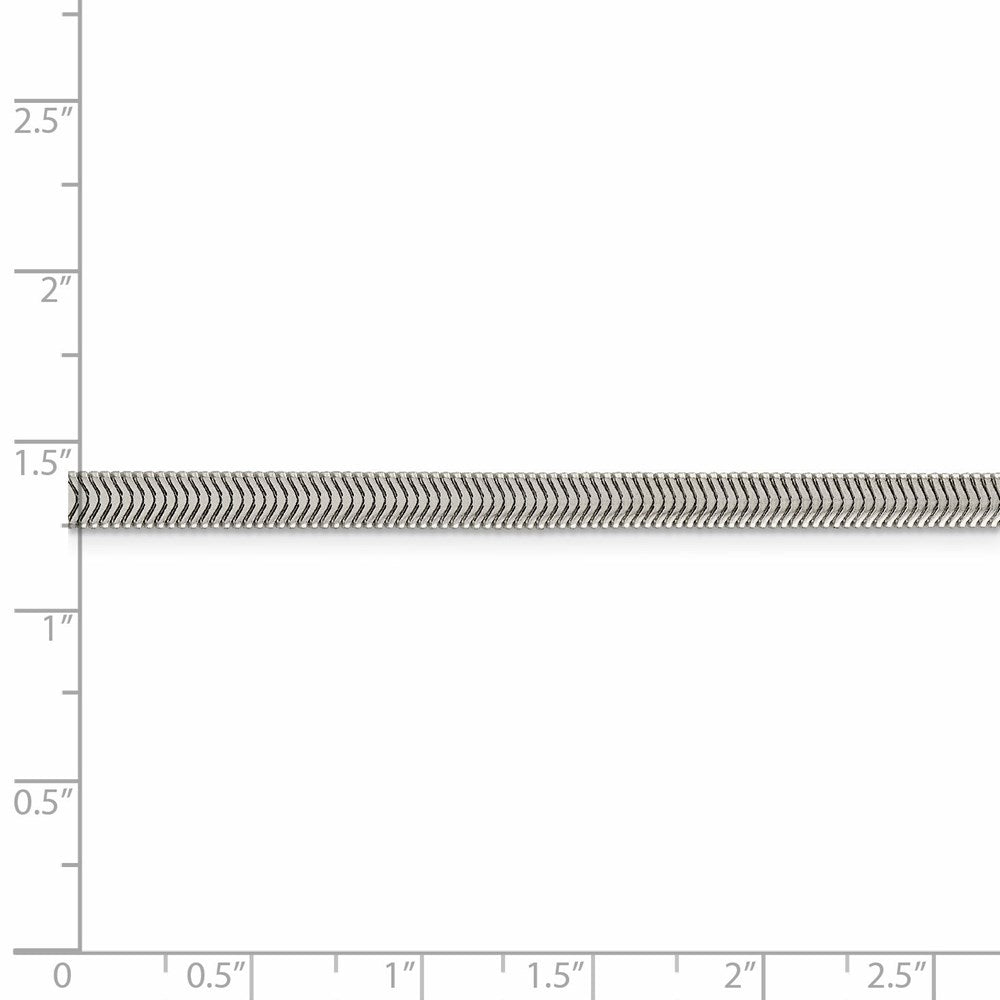 FJC Finejewelers 925 Sterling Silver Flat Oval Snake Chain 30 Inches x 4.2 mm