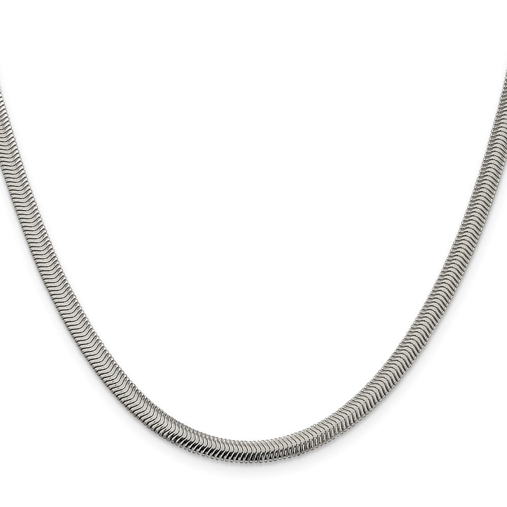 FJC Finejewelers 925 Sterling Silver Flat Oval Snake Chain Bracelet 7 Inches x 4.2 mm