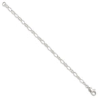 FJC Finejewelers 925 Sterling Silver Hand Made Cable 9inch Solid Fancy Link Anklet 9 Inches x 5 mm