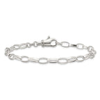 FJC Finejewelers 925 Sterling Silver Hand Made Cable 9inch Solid Fancy Link Anklet 9 Inches x 5 mm