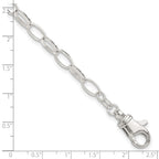 FJC Finejewelers 925 Sterling Silver Hand Made Cable 9inch Solid Fancy Link Anklet 9 Inches x 5 mm
