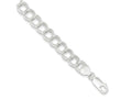 FJC Finejewelers 925 Sterling Silver Double Link Charm Bracelet 8.5 Inches x 7.5 mm