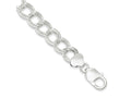 FJC Finejewelers 925 Sterling Silver Double Link Charm Bracelet 8.5 Inches x 10.5 mm