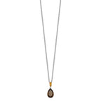 FJC Finejewelers and Smokey Quartz and Citrine 18 inch with 2 inch extension Necklace