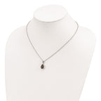 FJC Finejewelers and Smokey Quartz and Citrine 18 inch with 2 inch extension Necklace