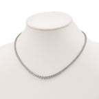 FJC Finejewelers 925 Sterling Silver Fancy Necklace 2-4.5mm CZ 's17 Inches