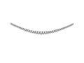 FJC Finejewelers 925 Sterling Silver Fancy Necklace 2-4.5mm CZ 's17 Inches