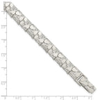 FJC Finejewelers 925 Sterling Silver Nugget Bracelet 8 Inches x 9 mm