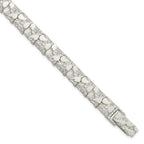 FJC Finejewelers 925 Sterling Silver Nugget Bracelet 8 Inches x 9 mm
