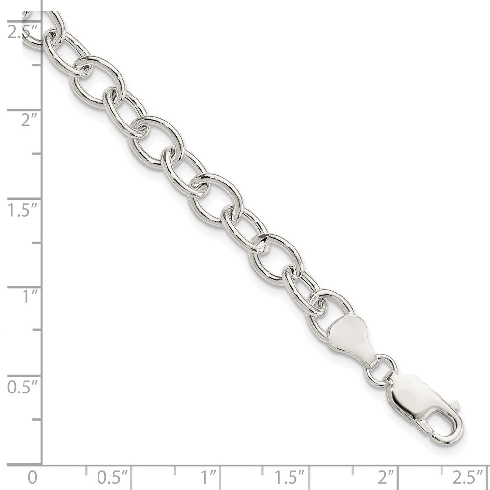 FJC Finejewelers 925 Sterling Silver Fancy Cable Bracelet 7.5 Inches x 6.75 mm