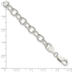 FJC Finejewelers 925 Sterling Silver Fancy Cable Bracelet 7.5 Inches x 6.75 mm