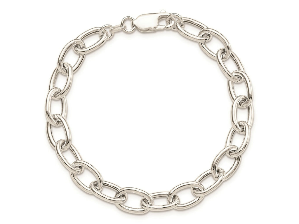 FJC Finejewelers 925 Sterling Silver Open Link Cable 8.50mm Bracelet 7.5 Inches