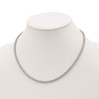 FJC Finejewelers 925 Sterling Silver Fancy Necklace 2.5mm CZ's 18in 163 Stone 18 Inches