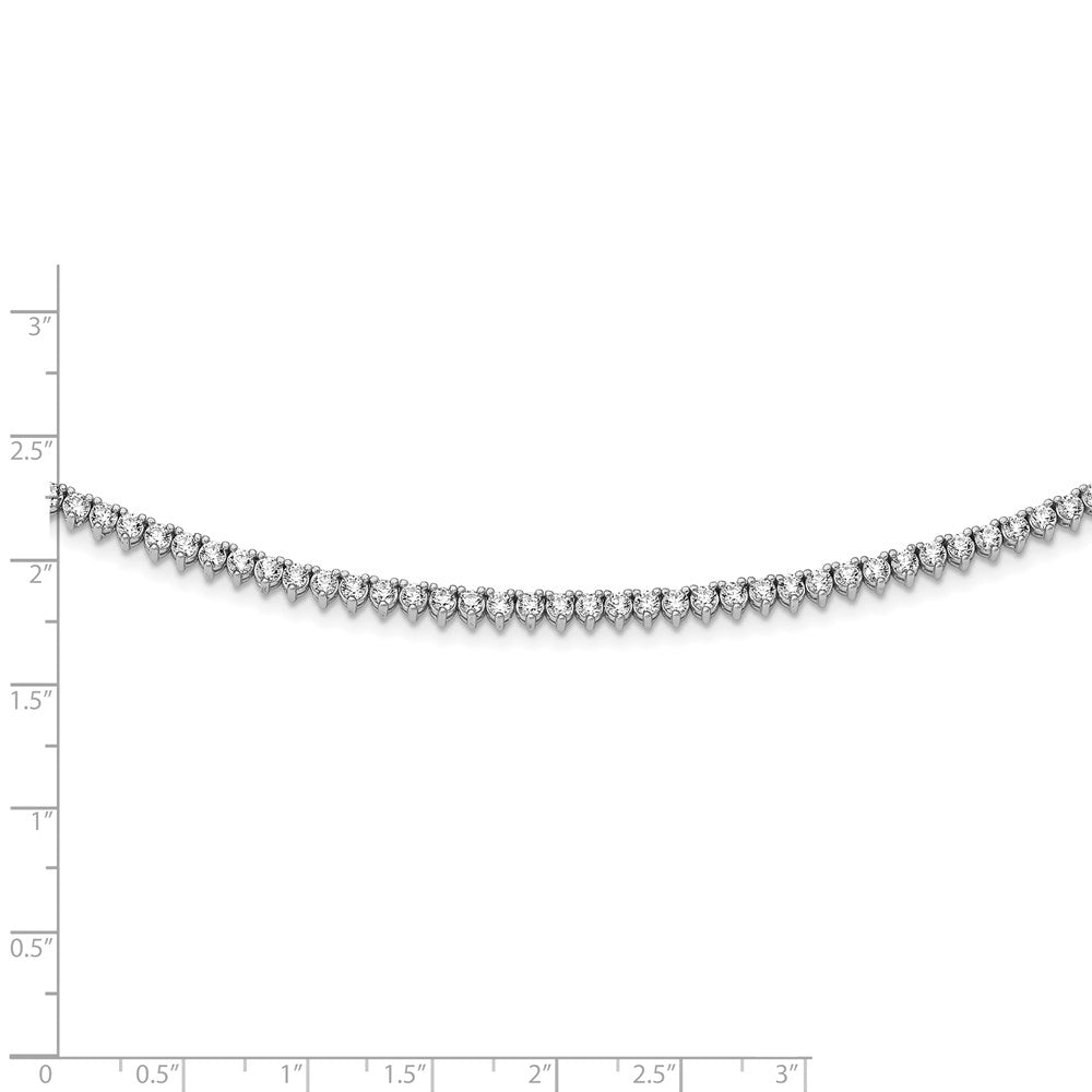 FJC Finejewelers 925 Sterling Silver Fancy Necklace 2.5mm CZ's 18in 163 Stone 18 Inches