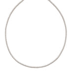 FJC Finejewelers 925 Sterling Silver Fancy 2.5mm CZ's  Necklace 24 Inches