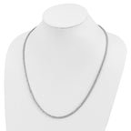FJC Finejewelers 925 Sterling Silver Fancy 2.5mm CZ's  Necklace 24 Inches