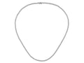 FJC Finejewelers 925 Sterling Silver Fancy 2.5mm CZ's  Necklace 24 Inches