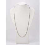 FJC Finejewelers 925 Sterling Silver Fancy Necklace Rhodium Plated CZ 36in Necklace 36 Inches