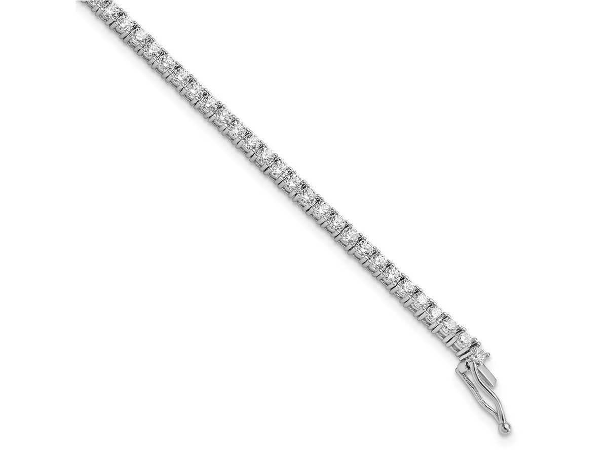 FJC Finejewelers 925 Sterling Silver CZ Tennis Bracelet  2.3mm CZ 71 Stone 7 Inches x 2.85 mm