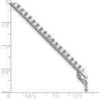 FJC Finejewelers 925 Sterling Silver CZ Tennis Bracelet 2.5mm CZ 64 Stone 7 Inches x 3.3 mm