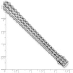 FJC Finejewelers 925 Sterling Silver CZ Tennis Bracelet  CZ 3 Strand 117 Stone 8 Inches x 9.76 mm