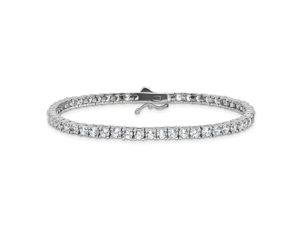 FJC Finejewelers 925 Sterling Silver CZ Tennis Bracelet  3mm CZ 54 Stone 7 Inches x 3.52 mm