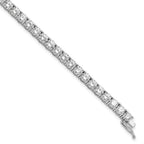 FJC Finejewelers 925 Sterling Silver CZ Bracelet  4.5mm CZ 37 Stone 7in Bracelet 7 Inches x 4.8 mm
