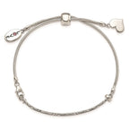 FJC Finejewelers 925 Sterling Silver Adjustable and Stretch and Wrap Antiqued Crystal Love Heart Bracelet