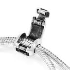 FJC Finejewelers 925 Sterling Silver Adjustable Antiqued Reflections Clear Briolette Crystal Bracelet