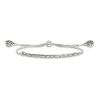 FJC Finejewelers 925 Sterling Silver Adjustable Antiqued Filigree Drops Adjustable Bracelet