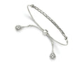 FJC Finejewelers 925 Sterling Silver Adjustable Antiqued Filigree Drops Adjustable Bracelet