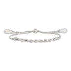 FJC Finejewelers 925 Sterling Silver Adjustable Antiqued Crystal Tassel Adjustable Bracelet