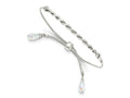 FJC Finejewelers 925 Sterling Silver Adjustable Antiqued Crystal Tassel Adjustable Bracelet