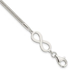 FJC Finejewelers 925 Sterling Silver Infinity Symbol Bracelet 7.5 Inches x 8.3 mm