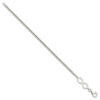 FJC Finejewelers 925 Sterling Silver Infinity Symbol Bracelet 7.5 Inches x 8.3 mm