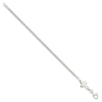 FJC Finejewelers 925 Sterling Silver Sideways Cross Bracelet 7.5 Inches