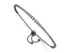 FJC Finejewelers 925 Sterling Silver CZ Black Rhodium Plated CZ 5 to 9 inch Adjustable Bracelet