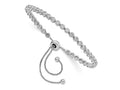 FJC Finejewelers 925 Sterling Silver 34 CZ Adjustable 5 to 8.75 inch Bracelet 3.18 mm