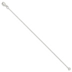 FJC Finejewelers 925 Sterling Silver Hand Made Rolo Shell Anklet 9 Inches x 12 mm