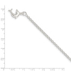 FJC Finejewelers 925 Sterling Silver Hand Made Rolo Hollow 3-D Dolphin Anklet 9 Inches x 13 mm