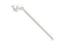 FJC Finejewelers 925 Sterling Silver Hand Made Rolo Hollow 3-D Dolphin Anklet 9 Inches x 13 mm