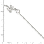 FJC Finejewelers 925 Sterling Silver Hand Made Other Chain Palm Tree Anklet 9 Inches x 12 mm