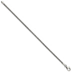 FJC Finejewelers 925 Sterling Silver Antiqued Polished Rope Bracelet 8 Inches x 3 mm