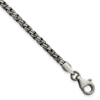 FJC Finejewelers 925 Sterling Silver Link Antiqued Brushed Bracelet 8 Inches x 3.5 mm