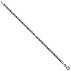 FJC Finejewelers 925 Sterling Silver Link Antiqued Brushed Bracelet 8 Inches x 3.5 mm