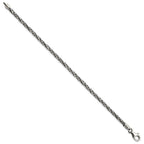 FJC Finejewelers 925 Sterling Silver Antiqued Polished Rope Bracelet 8 Inches x 3.55 mm