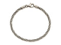 FJC Finejewelers 925 Sterling Silver Antiqued Polished Rope Bracelet 8 Inches x 3.55 mm