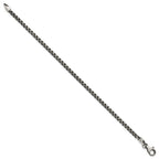 FJC Finejewelers 925 Sterling Silver Box Antiqued Brushed Bracelet 8 Inches x 3.36 mm